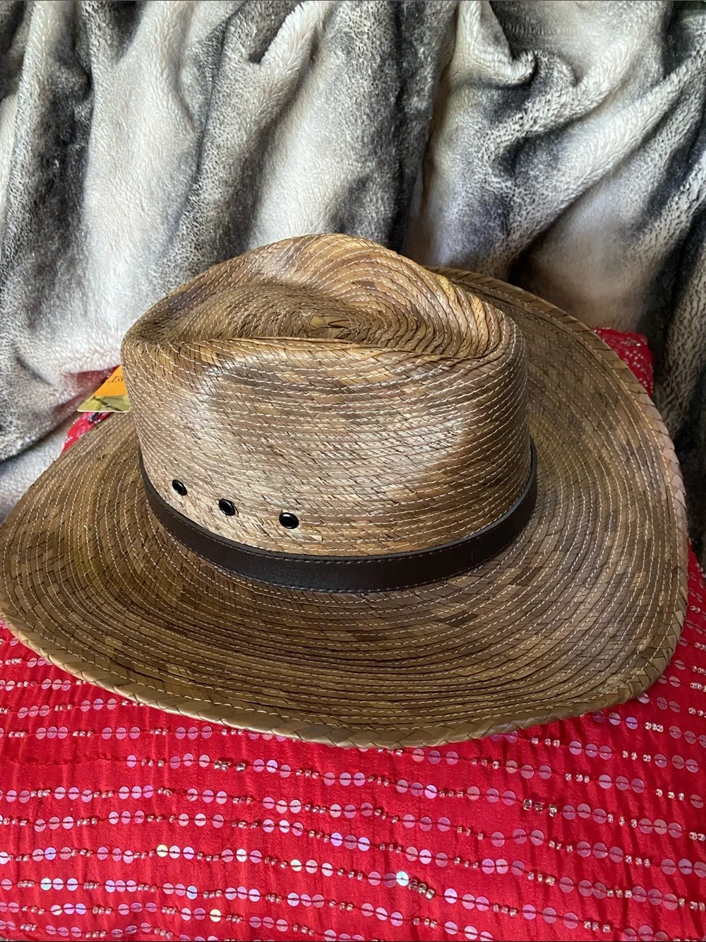 Gold Coast Sunwear Unisex Straw Beach Resort Wear Hat NWT